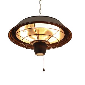 HORTUS Terrassevarmer hængemodel 1500 W, HA, Ø42 cm, sort